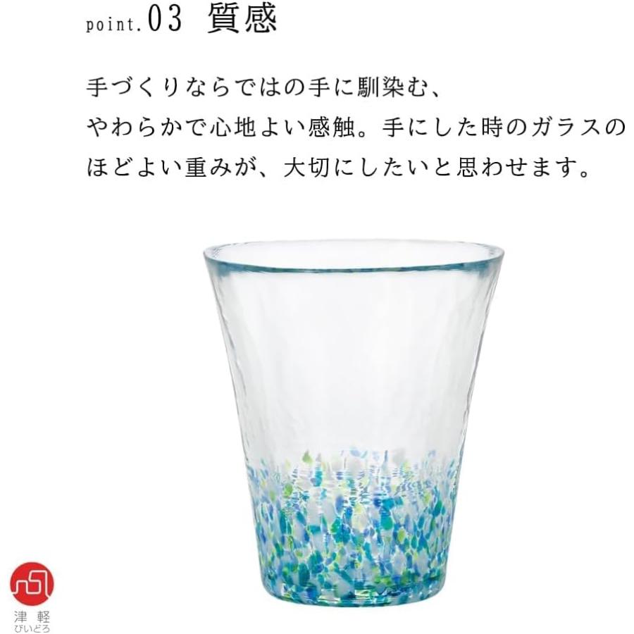 ADERIA Tsugaru Vidro Nihon no Iro Fukei Hydrangea Glass Tumbler 300 ml