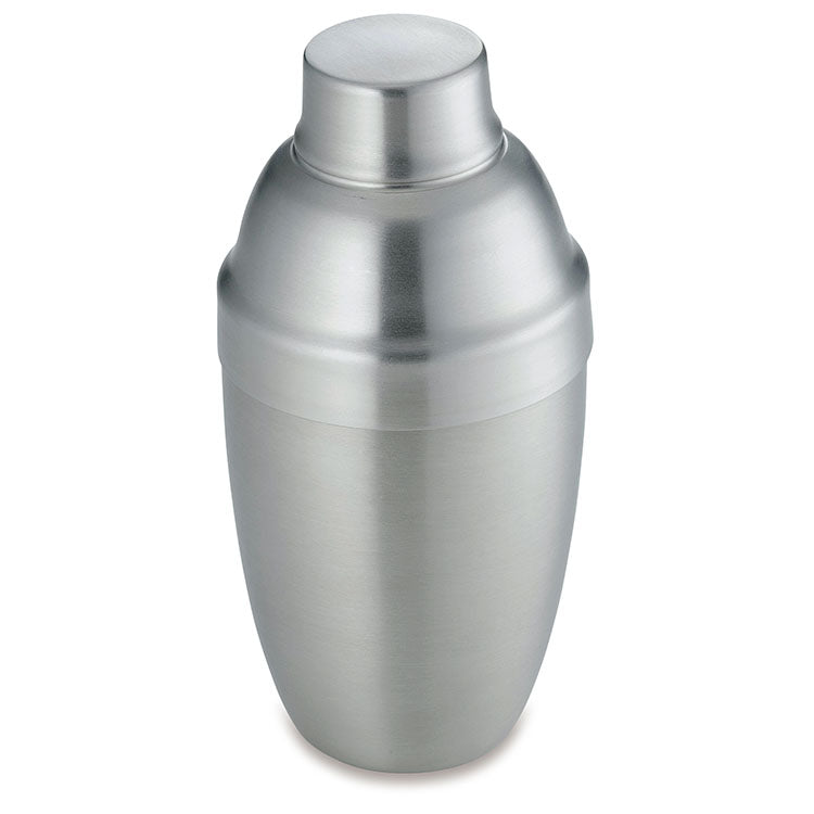 GraSUS Shake de Latte, Stainless Shake de Latte That Froths Cold Milk in 20 Seconds by Shaking, Pour Over Coffee for Cafe au Lait or Shake Iced Coffee, Lower Cup Doubles as a Glass, Dishwasher Safe, Made in Japan, 7.7 x 7.7 x 16.3 cm and 235 g, Stainless