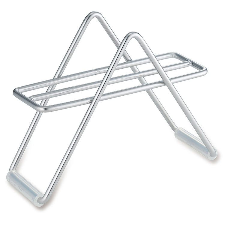 GraSUS Paper Filter Stand, Stainless Tabletop Paper Filter Stand That Lets You Pull a Filter Out Quickly, Centre Divider Keeps Two Sizes Apart, Holds About 50 Filters, Rubber Feet, Made in Japan in Tsubame-Sanjo, 13.8 x 5 x 10 cm and 100 g, Stainless