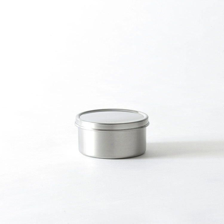 GraSUS Stacking Tin 10 cm, Stainless 10 cm Stacking Tin With a Drop-On Lid for Tea Bags or Coffee Creamers That Is Rust-Resistant and Stacks, 400 mL, Made in Japan in Tsubame-Sanjo, 11 x 11 x 5.4 cm and 146 g, Stainless