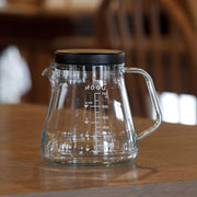 GraSUS Unbreakable Coffee Server 700 mL, Clear Resin Coffee Server 700 mL for 2 to 4 Cups That Looks Like Glass but Does Not Break When Dropped, Graduated, Drip-Free Spout, Microwave and Dishwasher Safe, Made in Japan, 15 x 12.2 x 13.7 cm and 200 g, Clear