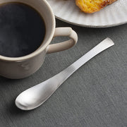 GraSUS Mug Spoon Set of 5, Set of Five Mug Spoons With a Slightly Long Smooth Handle That Fits Any Cup and Feels Comfortable, 14.8 cm, Dishwasher Safe, Made in Japan in Tsubame-Sanjo, 2.6 x 14.8 x 1.6 cm each and 125 g, Stainless