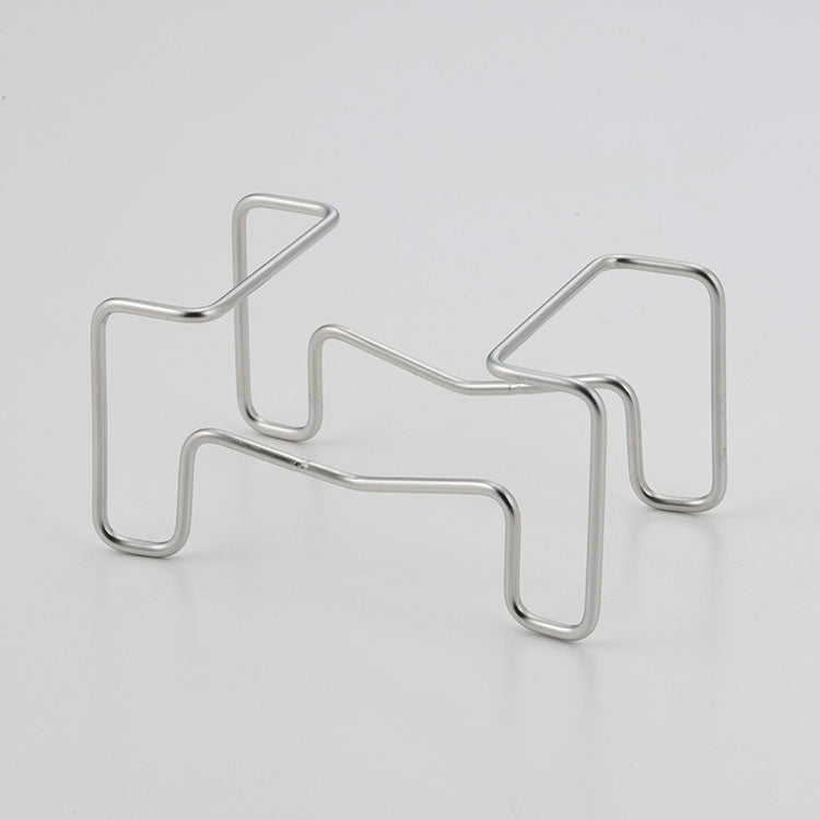 GraSUS Drip Bag Stand, Small Stainless Stand That Lifts a Drip Bag Above the Coffee So It Does Not Sit in the Cup, Fits Cups 7 to 8.5 cm Across, 36 g, Dishwasher Safe, Made in Japan, 10.5 x 6.5 x 5.3 cm and 36 g, Stainless