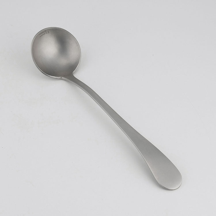 GraSUS Cupping Long Spoon, Stainless Cupping Long Spoon for Tasting Coffee From Deep Servers, Bowl Marked at 2.5 mL and 5 mL and Holds 10 mL, Dishwasher Safe, Made in Japan, 4.3 x 19.2 x 1 cm and 50 g, Stainless