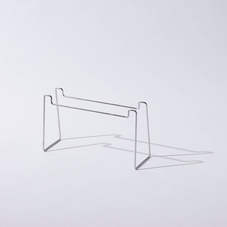 GraSUS Dripper Stand Double, Wire Stand That Holds Two Coffee Drippers at Once Over Servers or Mugs Up to 14 cm Tall, Gives Home Coffee a Cafe Look, 230 g, Made in Japan in Tsubame-Sanjo, 30 x 10 x 17.4 cm and 230 g, Stainless
