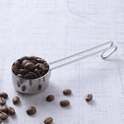 GraSUS 10 g Measure Long, Long Stainless Measure for One Cup of Coffee, About 10 g Levelled, Handle Hooks Onto a Canister and Reaches Deep Containers, Dishwasher Safe, Made in Japan, 13.4 x 4.2 x 2.4 cm and 30 g, Stainless
