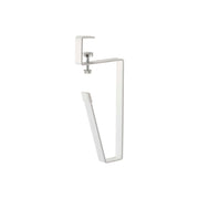 Yamazaki Tower Washbasin Under-Cabinet Tumbler Holder, Slim Holder That Clamps to the Shelf of a Wall Cabinet Over a Washbasin and Hangs a Tumbler Upside Down in the Dead Space So It Dries, Holds 250 g, 1.8 x 8 x 19 cm and 115 g, White