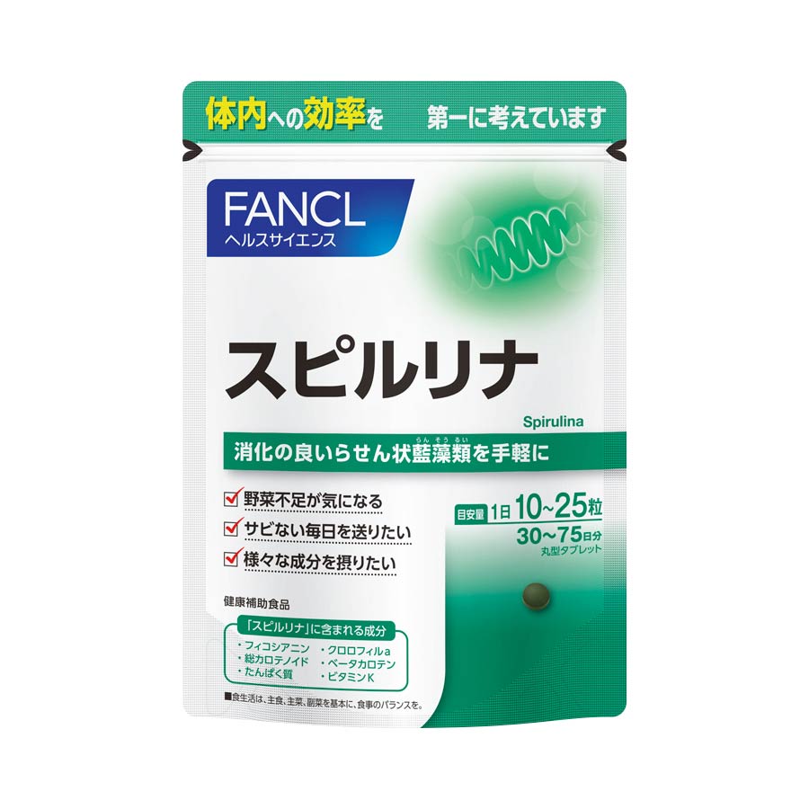 FANCL Spirulina Tablets — 5,620 mg Per 25