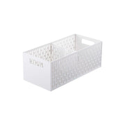 Yamazaki Tower Vegetable Stocker, Long Open Stocker for Root Vegetables With Dividers You Move Every 2 cm to Suit the Vegetable, Stack Two High, Heat Safe to 90 C, 15.3 x 32 x 12.2 cm and 415 g, White or Black