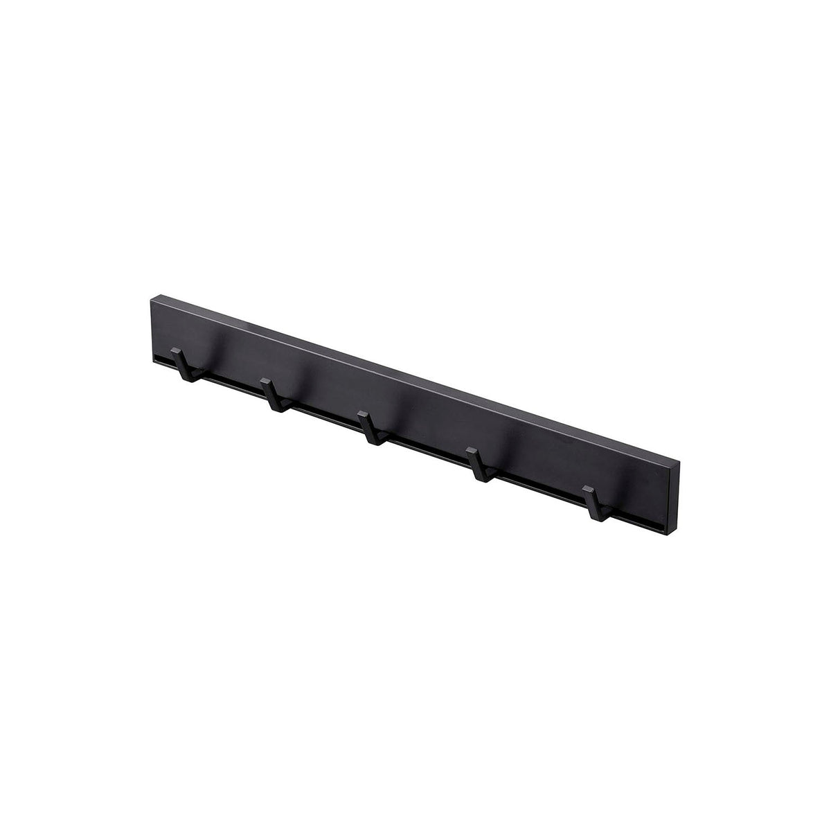 Yamazaki Tower Magnetic Sliding Kitchen Tool Hook, Sliding Hook Bar That Sticks to a Refrigerator Side or Steel Kitchen Panel by Strong Magnet, Holds 250 g per hook, 35 x 3.5 x 4 cm and 150 g, White or Black
