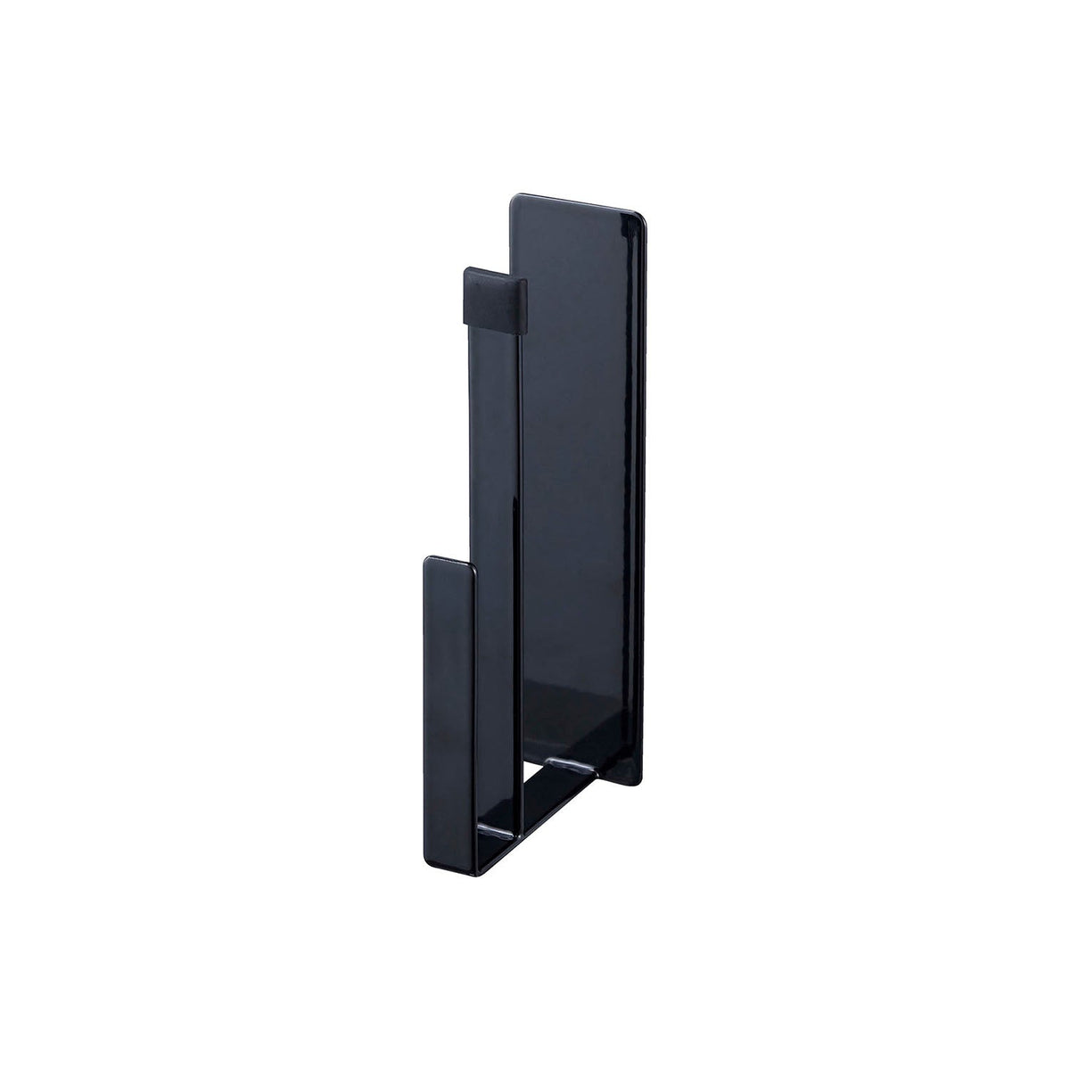 Yamazaki Tower Magnetic Kitchen Tray Holder Set of 2, Set of 2 Holders That Sticks to a Refrigerator Side or Steel Kitchen Panel by Strong Magnet, Holds 1.5 kg, 4 x 7.2 x 16 cm each and 352 g, White or Black