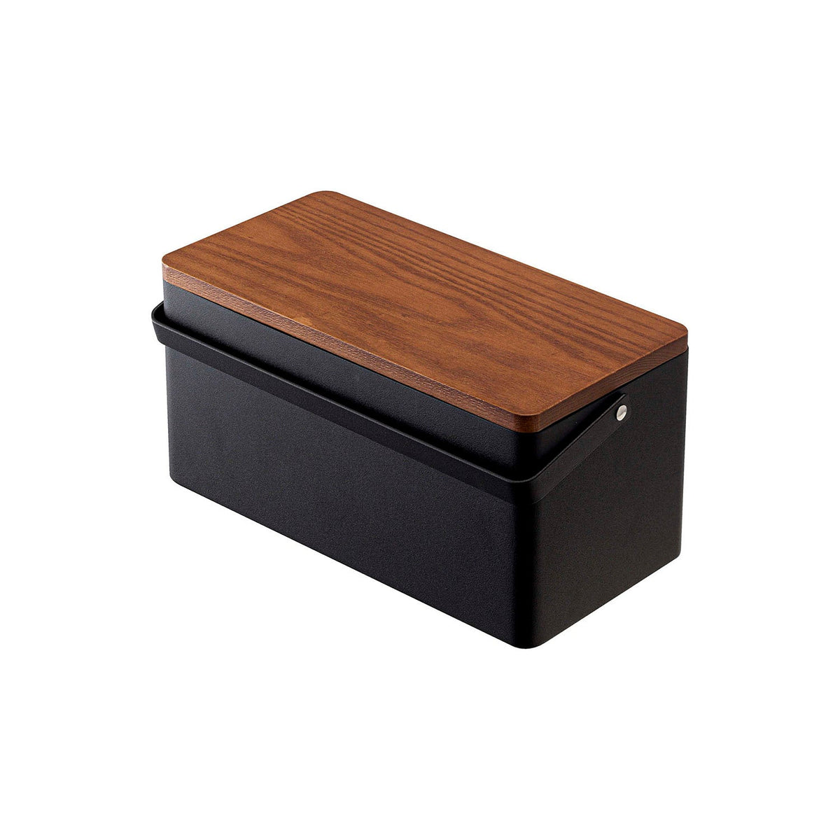 Yamazaki Tower Sewing Box, Sewing Box With Lift-Out Trays So You Can Sew at a Table Without Scattering Tools, Sliding Upper Tray, Pin Cushion Included, Wood Lid, 27 cm Wide, 27 x 14 x 13.5 cm and 1560 g, White or Black