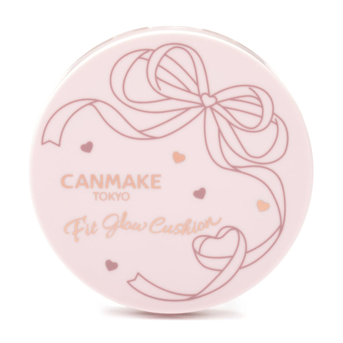 Canmake Fit Glow Cushion SPF50+ PA+++, Dewy Thin-Film Cushion Foundation with 11 Beauty Moisturising Ingredients and Teardrop Puff, 10 g
