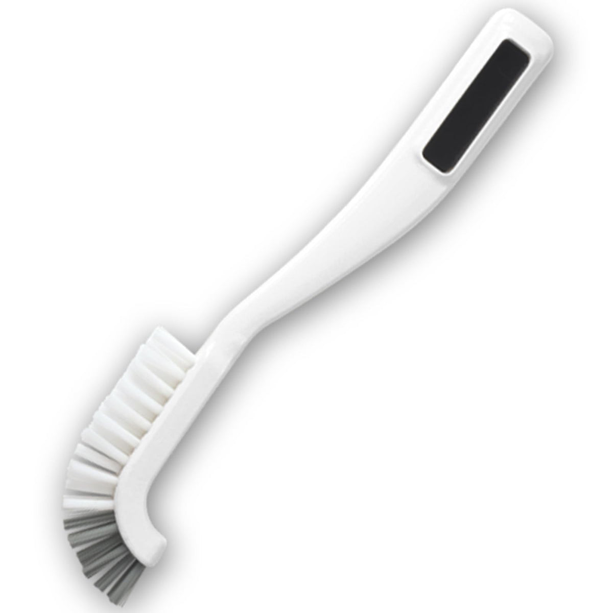 Azuma smart Bathroom Crevice Brush, Slim Brush with Hard Tip and Soft Bristles and Magnet Storage, 5.1 x 1.7 x 22 cm, White, Dark Grey or Ice Blue
