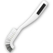 Azuma smart Bathroom Crevice Brush, Slim Brush with Hard Tip and Soft Bristles and Magnet Storage, 5.1 x 1.7 x 22 cm, White, Dark Grey or Ice Blue