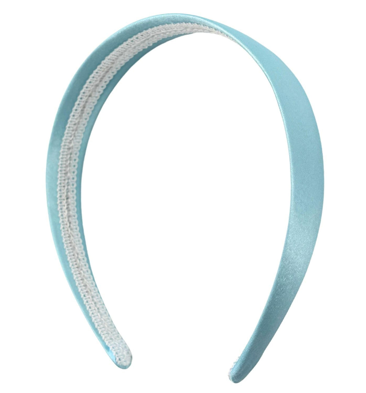 Satin Hard Headband for Women and Girls, 2.5 cm Wide Slim Hair Band with a No-Teeth Grip Lining, One Size, Fourteen Colors
