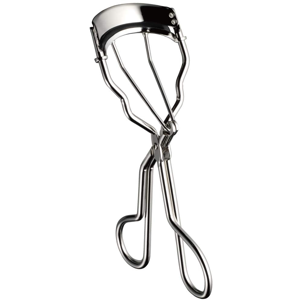 Koji Curving Eyelash Curler, 38 mm Wide, Radial Curl With Flat Edge, 2 Spare Rubbers And Antibacterial Case