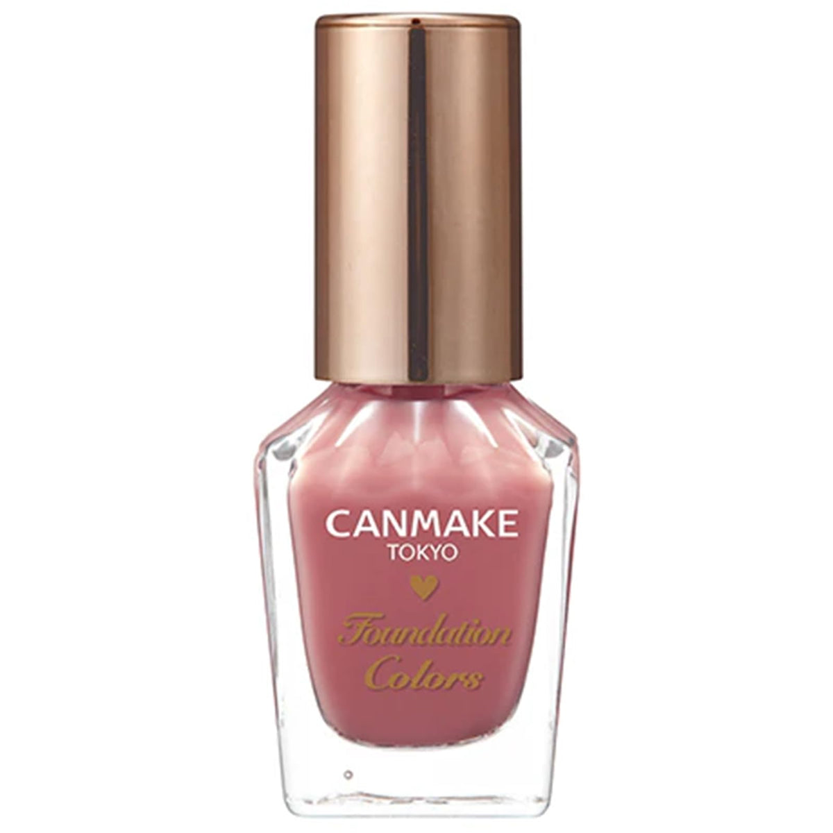 Canmake Foundation Colors, Sheer Quick-Dry Nail Foundation that Also Works as a Base Coat with a Round Brush, 8 mL