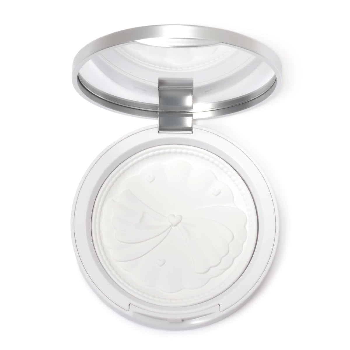 Canmake Clear Veil Setting Powder 01 Mistic Clear, 6.2 g Pressed Face Powder with Puff and Mirror, Freeze-Dried Fine Powder for a Sheer Soft-Focus Finish and Oil Control
