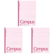 Kokuyo Campus Notebook A4 No. 1, 297 x 210 mm, 30 Sheets Each, 7 mm A-Rule, Dotted A-Rule or B-Rule, Packs of 3 or 5 Books