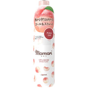 Glossy Tidy Hair Iron Mist for Straight and Curling Irons, Heat Protect Styling Mist with Four Peach-Derived Ingredients and a Moisture-Block Ingredient, Fruity Floral Peach Scent, 150 mL Pump Bottle
