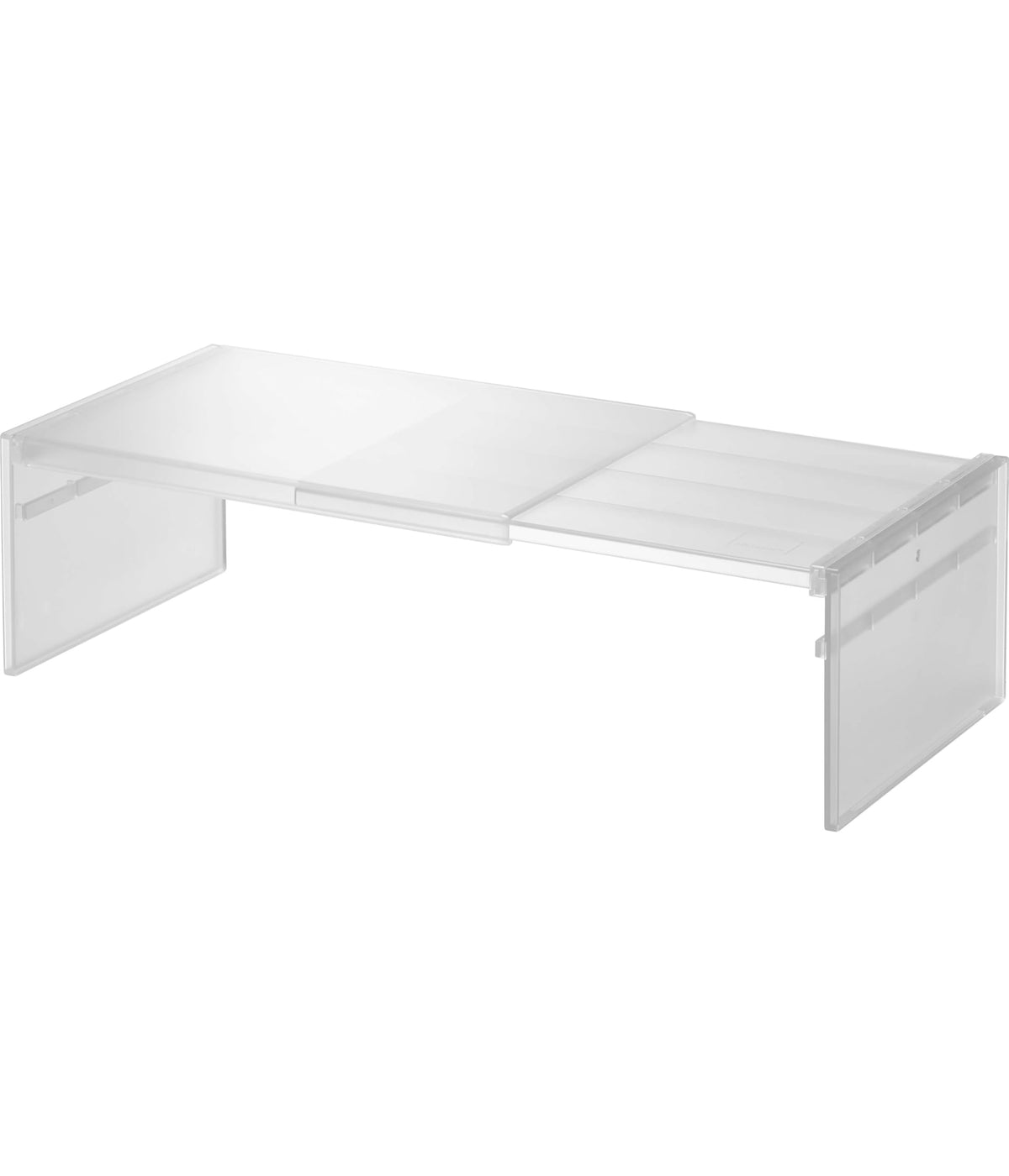 Yamazaki Tower Extendable Fridge Shelf Rack, Adjustable Width 30 to 45.5 cm and Height Rack for Fridge Shelves, 20 x 12.6 cm, White
