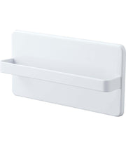 Yamazaki Tower Two-Way Balcony Slipper Rack, Steel Rack for a Pair of Slippers with 4 Suction Cups and 2 Wood Screws, 25 x 5 x 12.5 cm and 420 g, White