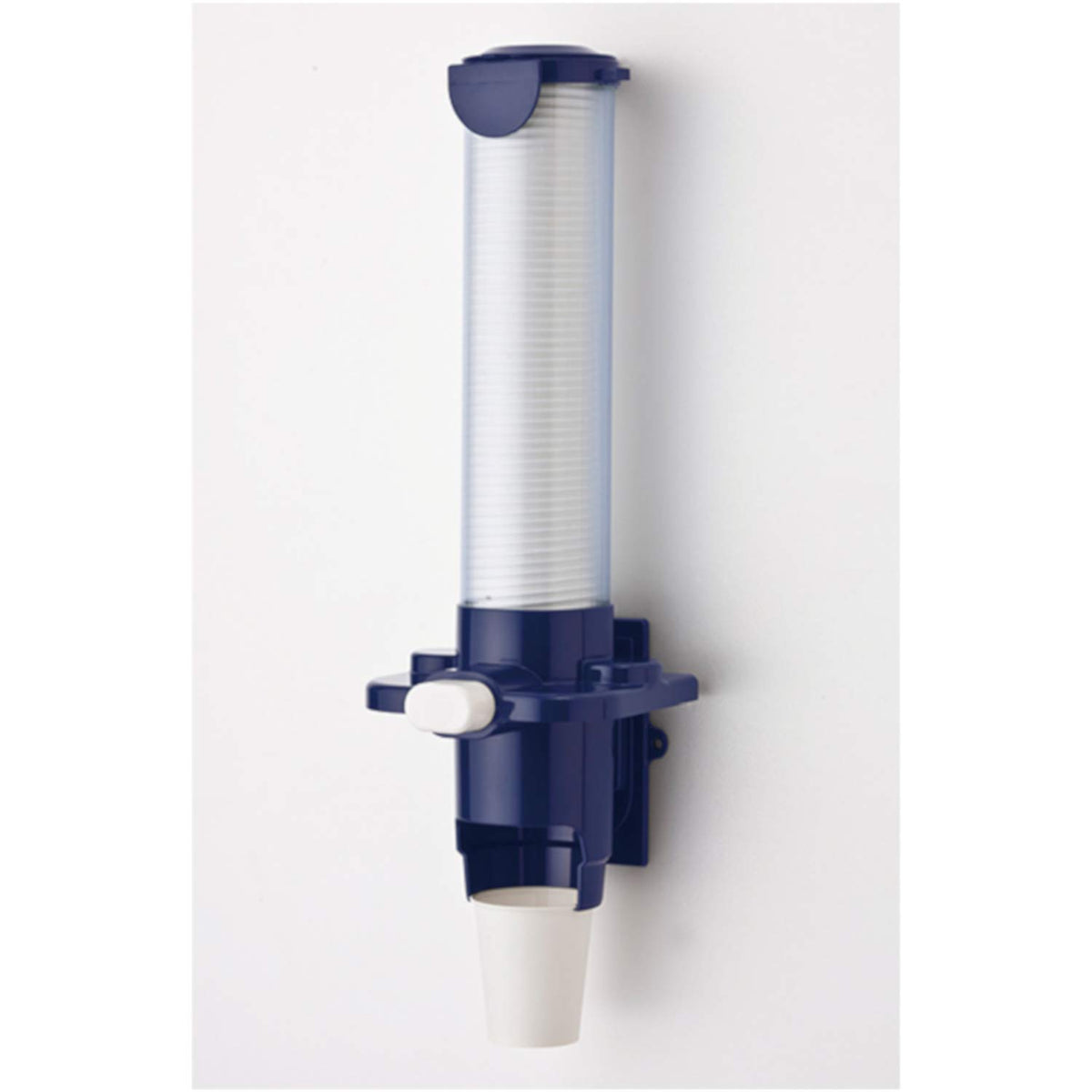 Sunnap Cup Pon Wall Cup Dispenser, Magnet or Screw Mount Holder for 150 ml Paper Cups, 14 x 44 cm and 650 g, Holds Up To 60 Cups, Blue