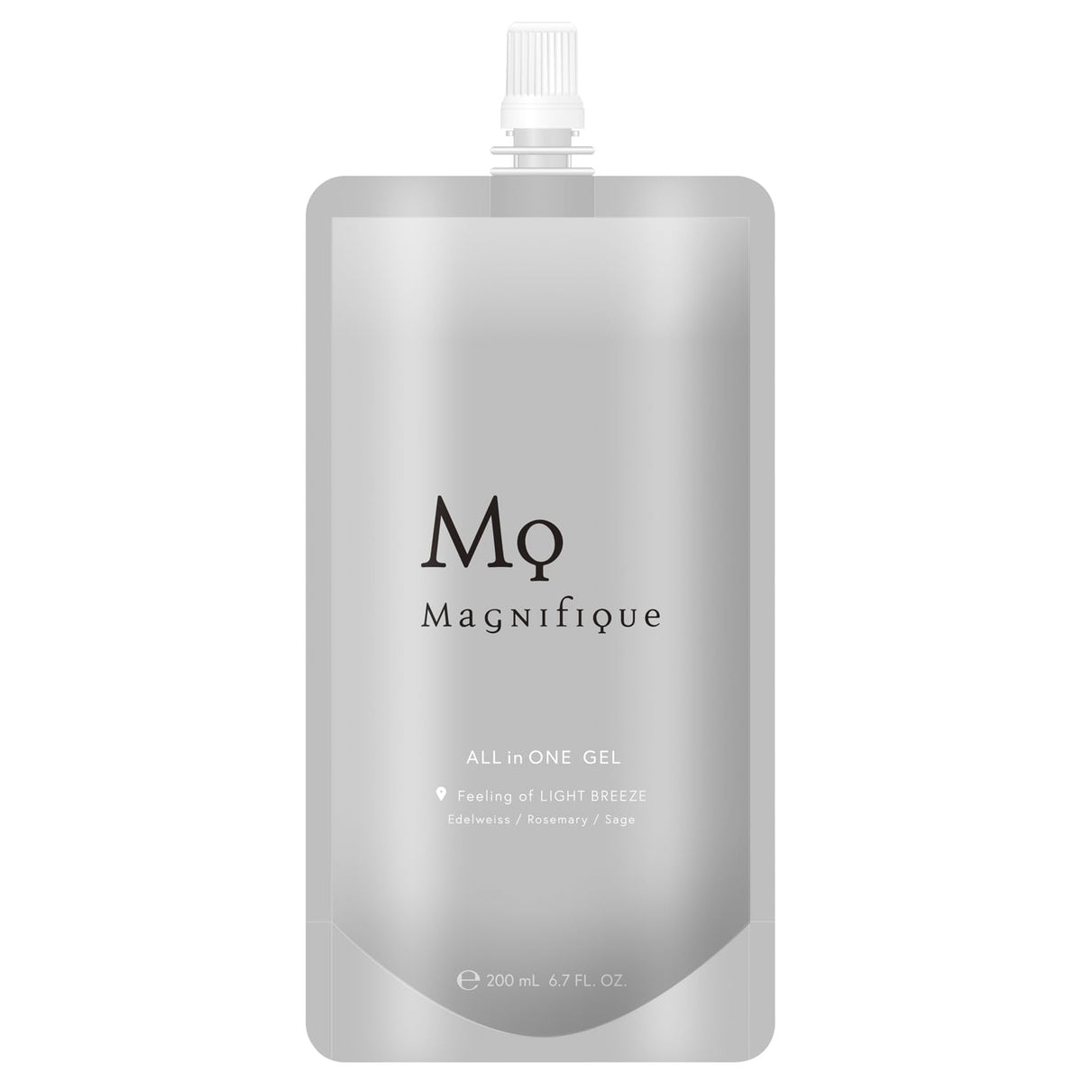 Magnifique All-in-One Gel Refill 200 mL, Toner Emulsion Serum and Aftershave Lotion in One, Men's Skin Care, Floral Woody Scent
