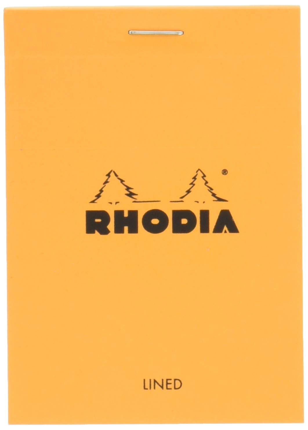 Rhodia Block Notepads, 80 Sheets with Water-Repellent Cover and Micro-Cut Perforation, Sizes No.10 to No.19 and A3+, Grid, Lined or Meeting Rule, Orange, Black or White, 1 to 5 Pads
