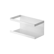Yamazaki Tower Magnetic Rack, Rack That Sticks to a Refrigerator Side or Steel Kitchen Panel by Strong Magnet, Holds 1.5 kg, 16.5 x 8.5 x 8.5 cm and 340 g, White or Black