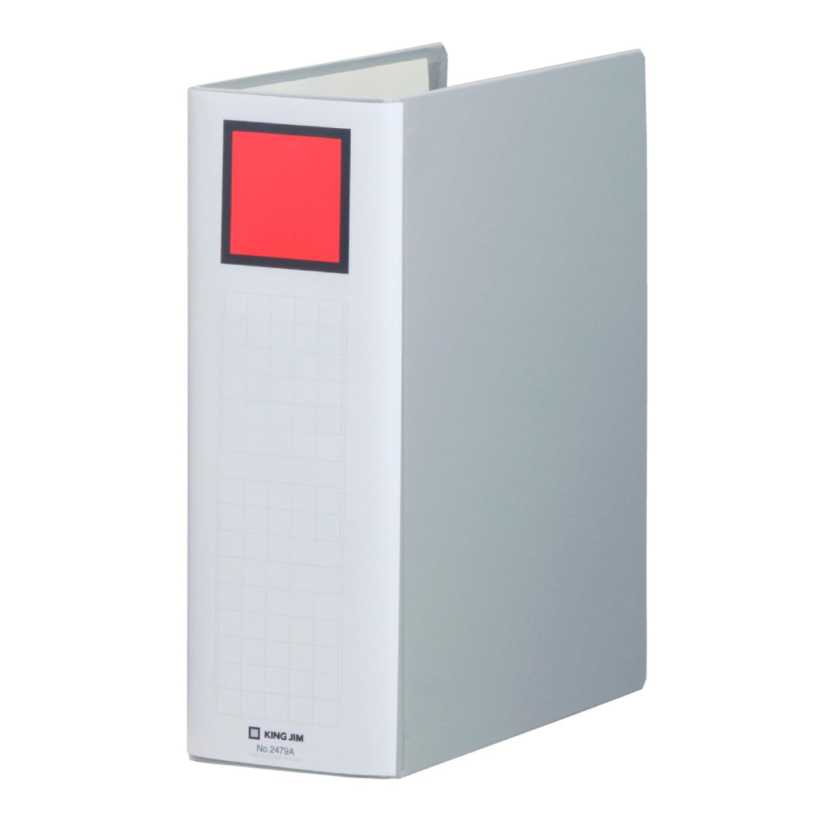 King Jim King File Super Dotch Easy A4 Portrait Two-Hole File, Olefin-Covered Lever Binder Opening Left or Right, 80 mm Hole Spacing, 200 to 1,000 Sheets, 307 x 243 mm, Blue or Grey