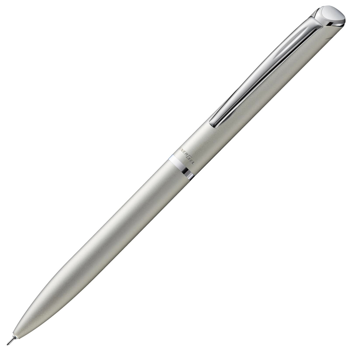 Pentel EnerGel Philography Gel Ink Ballpoint Pen 0.5 mm, Rotary Slim Brass Barrel Pen with Fast-Drying Black Ink, 20 x 15 x 150 mm and 25 g, Black, Silver, White, Brown, Blue, Red and Pastel Colours