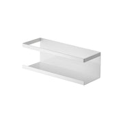 Yamazaki Tower Magnetic Rack Wide, Wide Rack That Sticks to a Refrigerator Side or Steel Kitchen Panel by Strong Magnet, Holds 2 kg, 24.5 x 8.5 x 8.5 cm and 500 g, White or Black