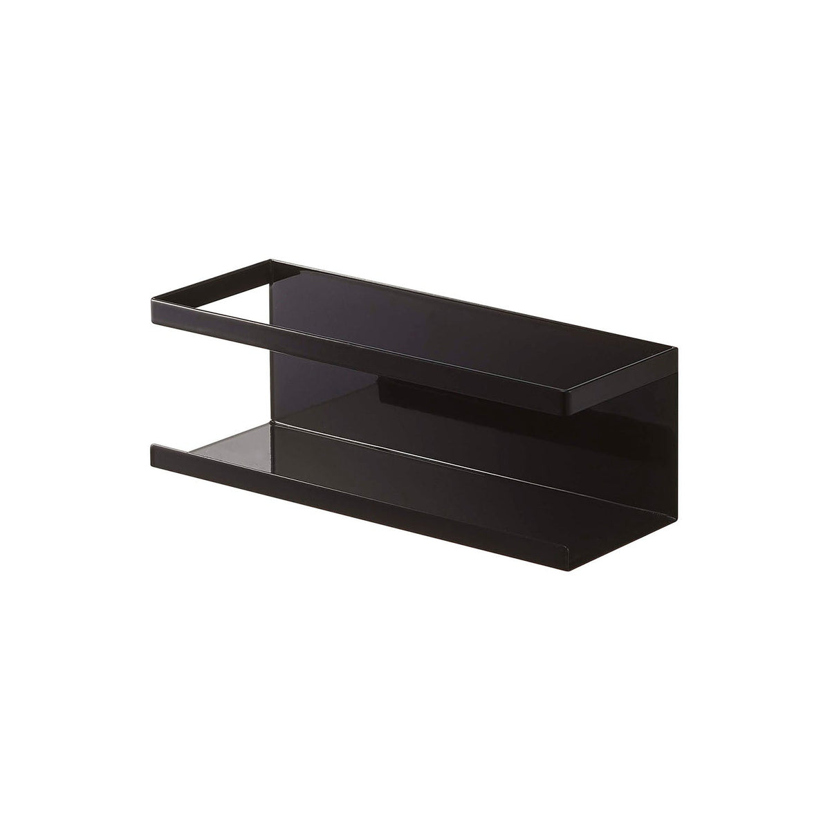 Yamazaki Tower Magnetic Rack Wide, Wide Rack That Sticks to a Refrigerator Side or Steel Kitchen Panel by Strong Magnet, Holds 2 kg, 24.5 x 8.5 x 8.5 cm and 500 g, White or Black
