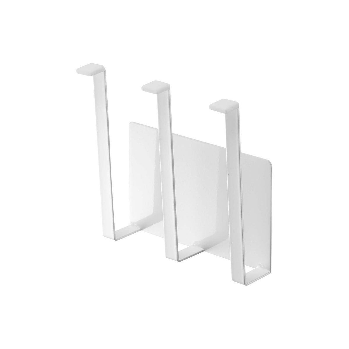 Yamazaki Tower Magnetic Glass and Bottle Holder, Holder That Sticks to a Refrigerator Side or Steel Kitchen Panel by Strong Magnet, Holds 1.5 kg, 13.5 x 6.5 x 14 cm and 300 g, White or Black