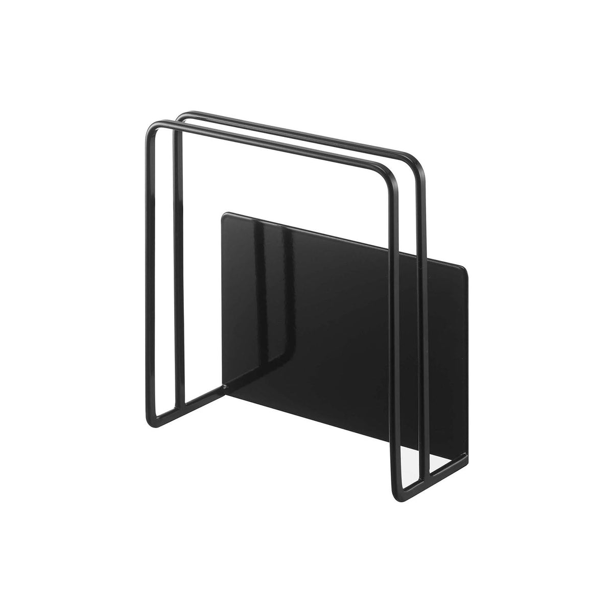 Yamazaki Tower Magnetic Cutting Board Stand, Stand That Sticks to a Refrigerator Side or Steel Kitchen Panel by Strong Magnet, Holds 2 kg, 13.5 x 5.5 x 14 cm and 300 g, White or Black
