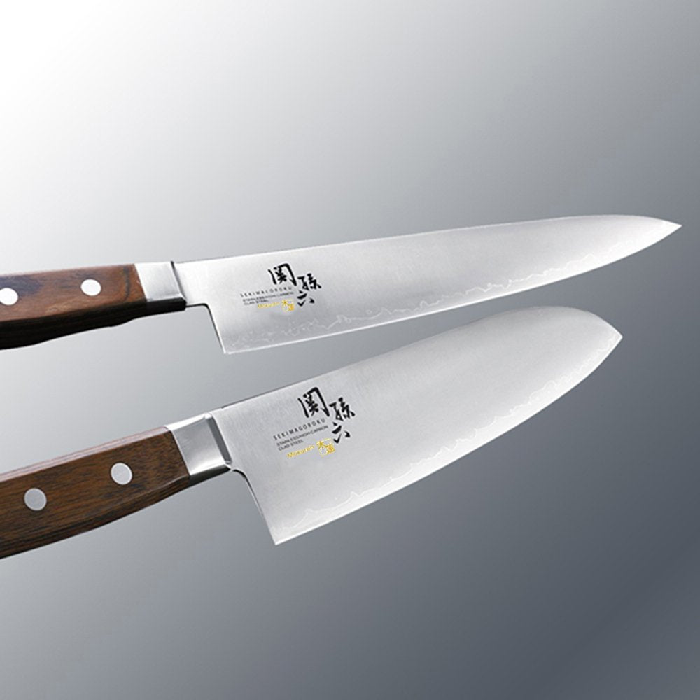 KAI Seki Magoroku Mokuren Triple-Layer Santoku Knife 165 mm