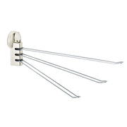 Asvel Three-Arm Stainless Dishcloth Hanger — Suction Mount