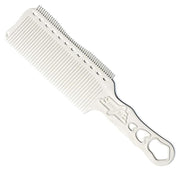 Y.S.PARK YS-S282T Flat-Top Clipper Comb, White, Wide Clipper-Over-Comb Cutting Comb