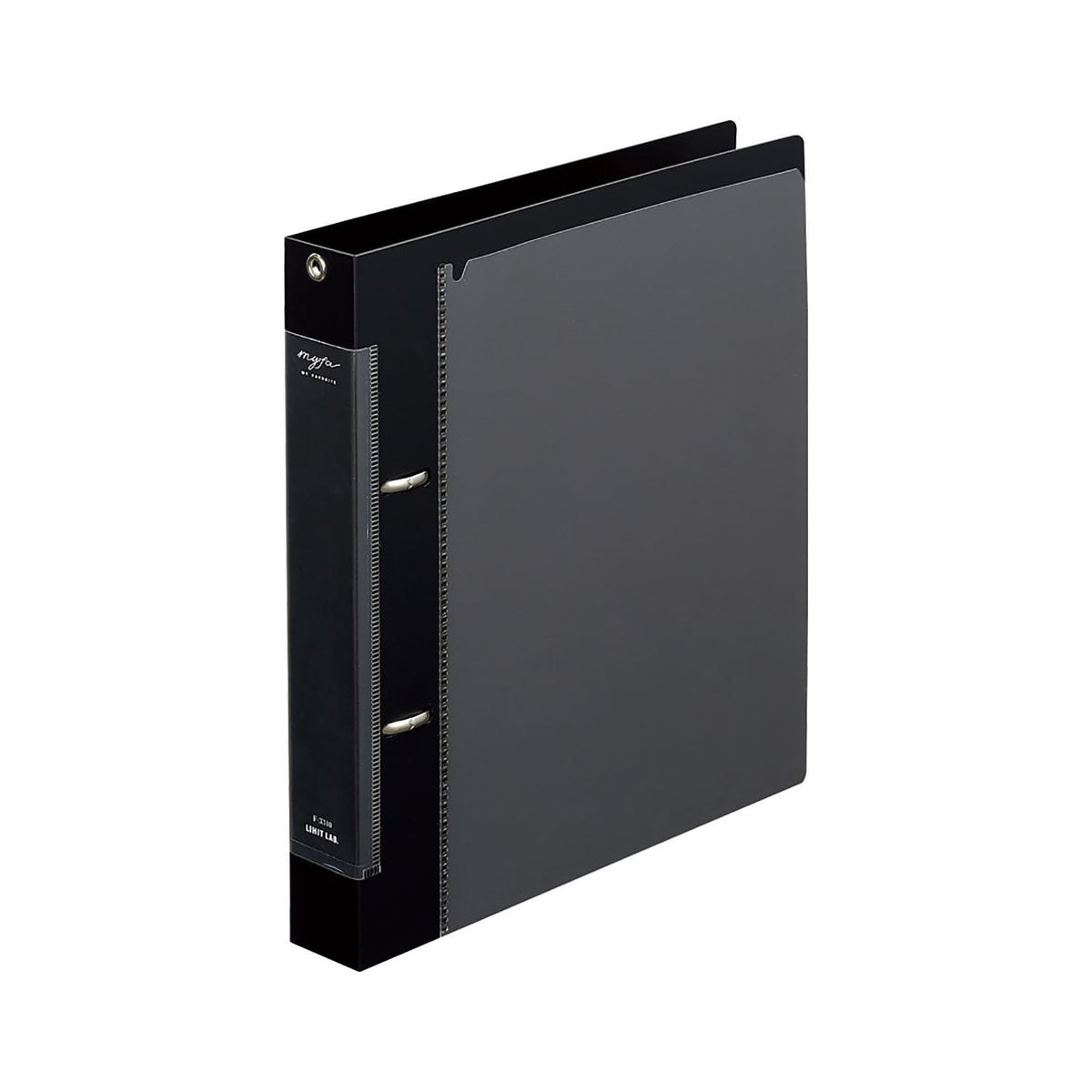 Lihit Lab Collection Ring File, Mini, A5, A5 Wide, A4, A4 Wide or A4 Super-Wide with 2 or 4 Rings and Polypropylene Cover for Cards, Photos and Papers, Jet Black or Milky White