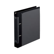 Lihit Lab Collection Ring File, Mini, A5, A5 Wide, A4, A4 Wide or A4 Super-Wide with 2 or 4 Rings and Polypropylene Cover for Cards, Photos and Papers, Jet Black or Milky White