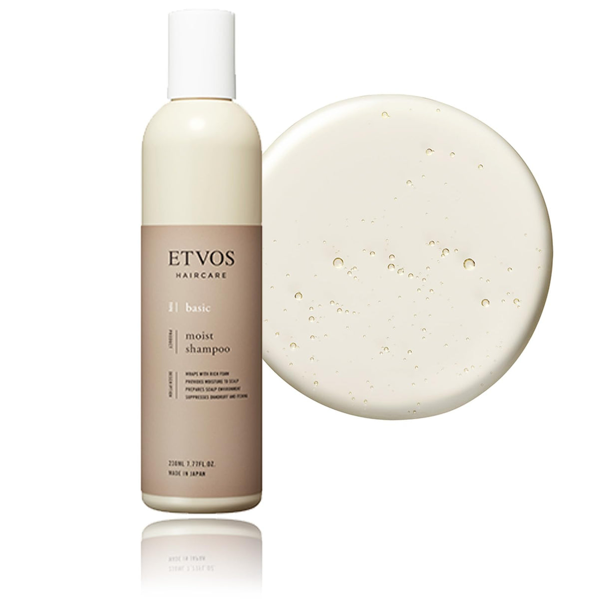 ETVOS Moist Shampoo — Silicone-Free Amino-Acid Botanical Care