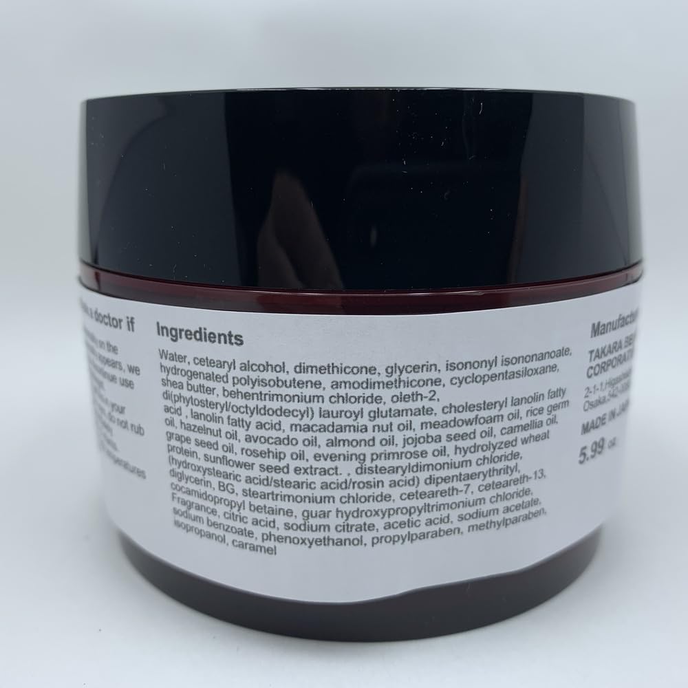Lebel IAU Mask, Intensive Hair Treatment Mask for Damaged Hair with Plant Oils, Floral Scent, 170 g