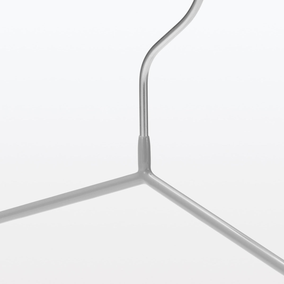 MUJI Non-Slip Hangers, Steel with Vinyl Coating, About 41 cm Wide, Set of 10 or 20, 600 g per Ten Including Packing