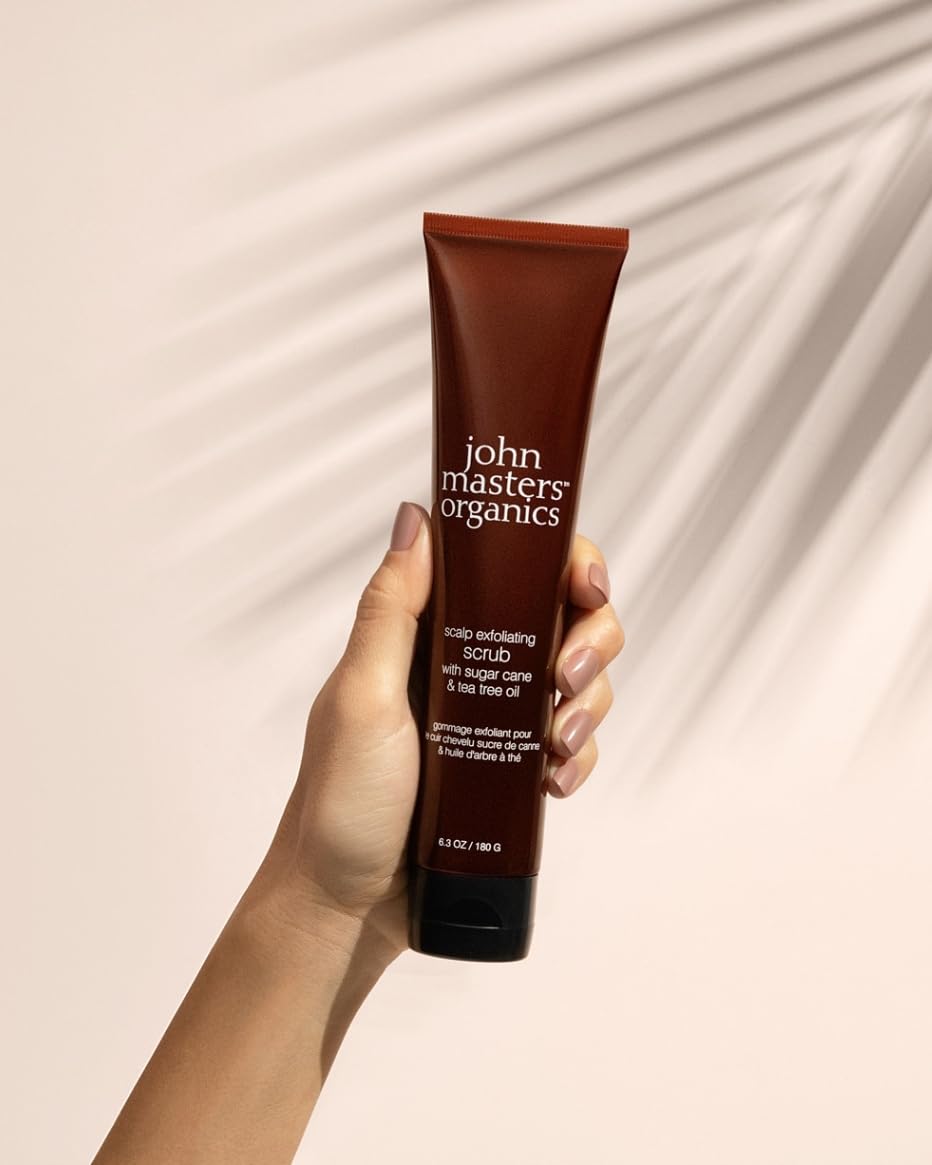 John Masters Organics Scalp Exfoliating Scrub with Sugar Cane and Tea Tree Oil, 180 g