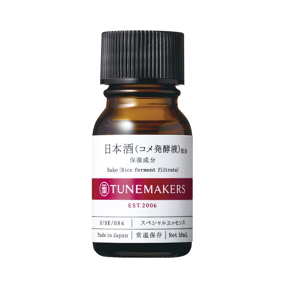 TUNEMAKERS Sake Rice Ferment Filtrate Undiluted Serum 10 ml, Single-Ingredient Skin-Conditioning Care Used Alone, Layered or Blended