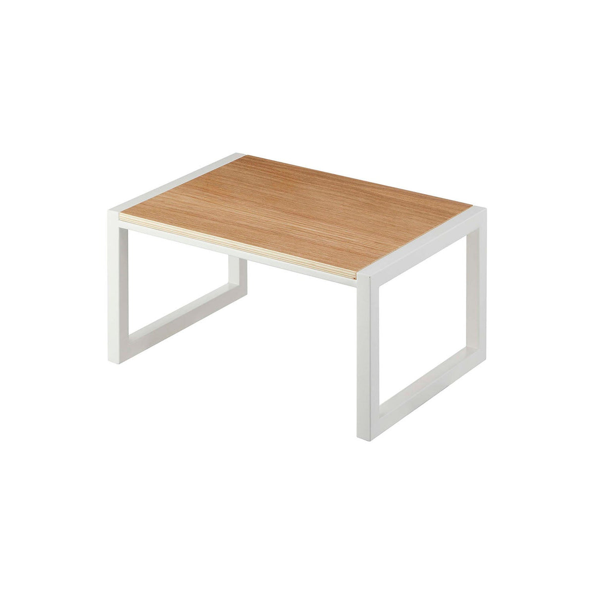 Yamazaki Tower Step Stool, Simple Step Stool With a Wood Top That Reaches High Kitchen Cabinets and Helps Children at the Basin, 20 cm Tall, Holds 100 kg, 40 x 28 x 20 cm and 1900 g, White or Black