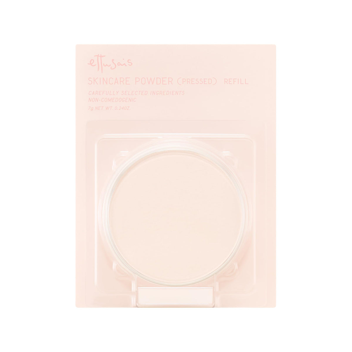 Ettusais Skincare Powder Pressed Refill 7 g, Clear Fragrance-Free Translucent Face Powder with Hyaluronic Acid and Argan Oil, Shine Control