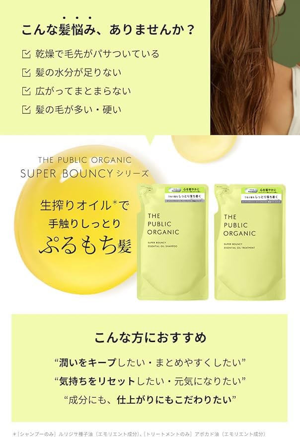 The Public Organic Super Shiny Set — Refill‑pouch Eco‑Friendly